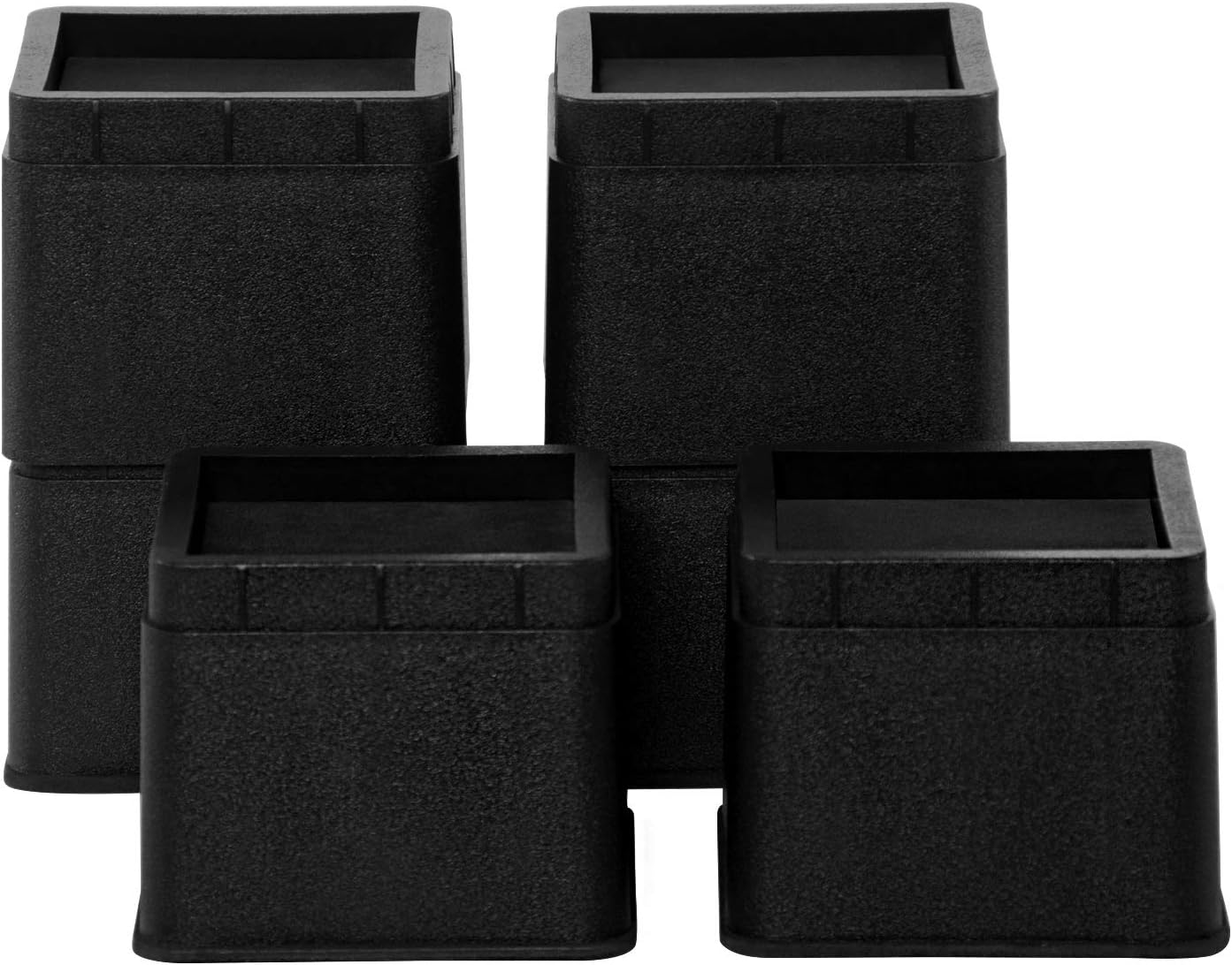 BTSD-home Bed Risers 3 Inch, 6 Pack | Heavy Duty Stackable Furniture Lifters for Dorm Beds, Sofas, Couches and Tables