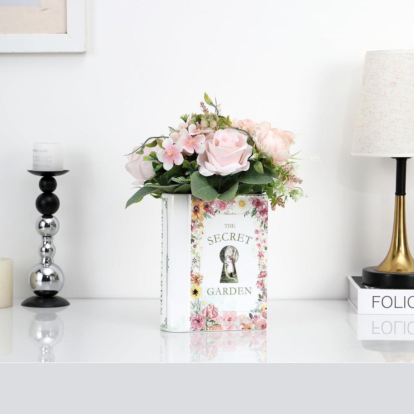 Ceramic Book Vase / Secret Garden / Ceramic-8