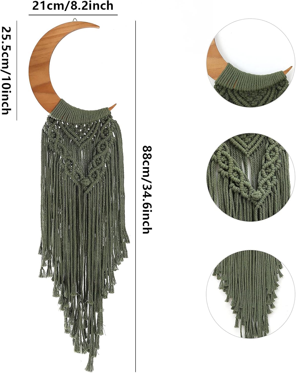 Handmade Unique Wood / Olive Green