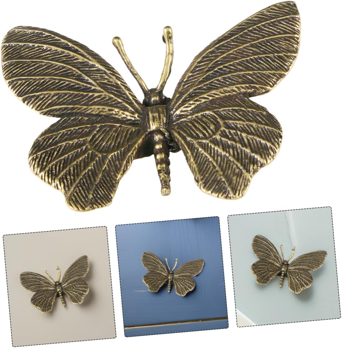 Brass Butterfly Statues / Retro Butterfly Figurine