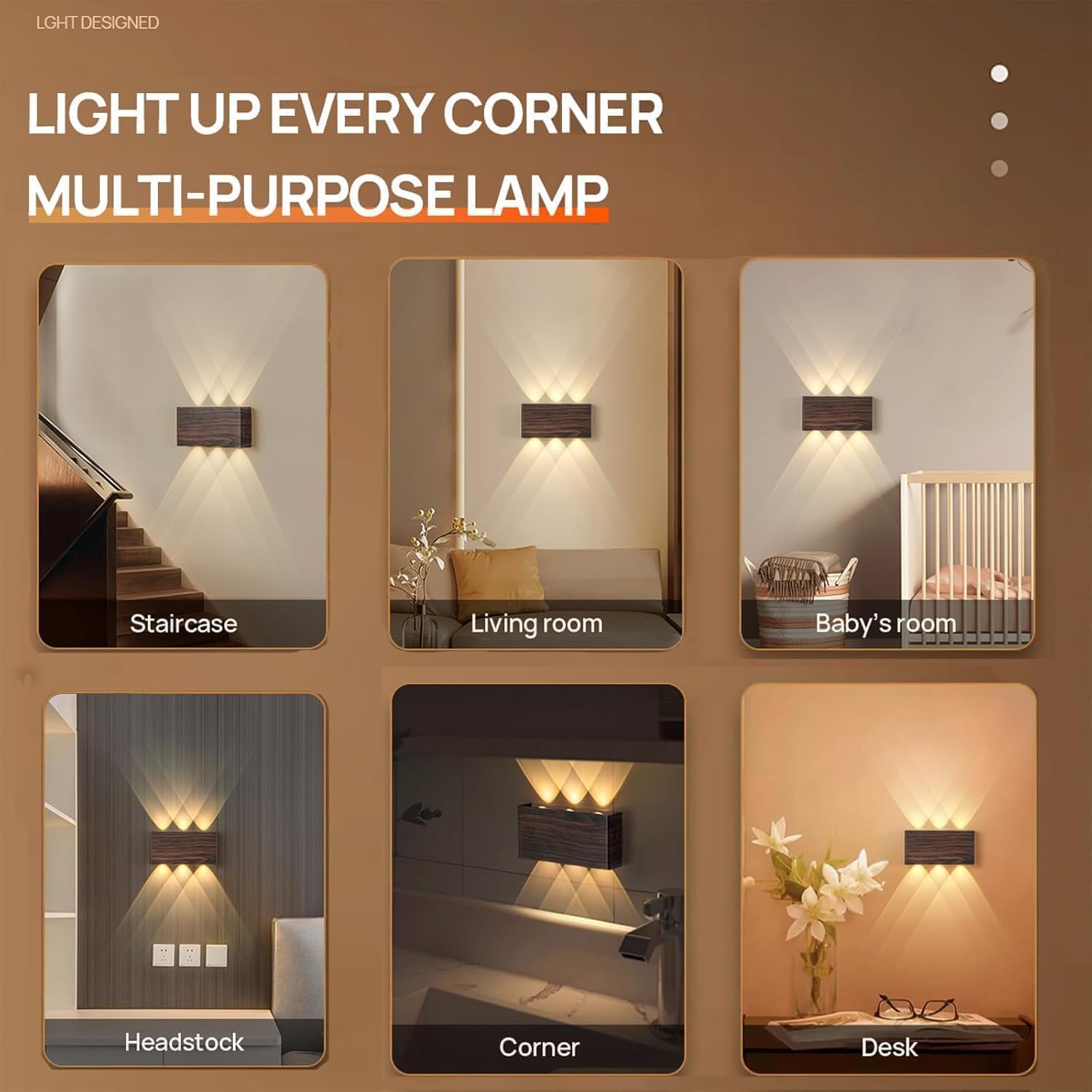 Shelprojsu LED Cordless Wall Sconce Set of 2, 5200mAh Rechargeable Battery Operated Wall Lamp with Remote Control, 3
