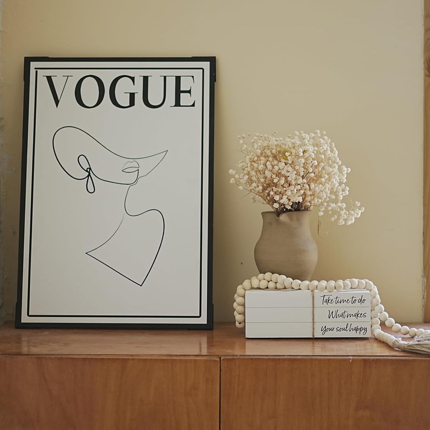 Wooden Faux Book for Decoration / Take Time To Do