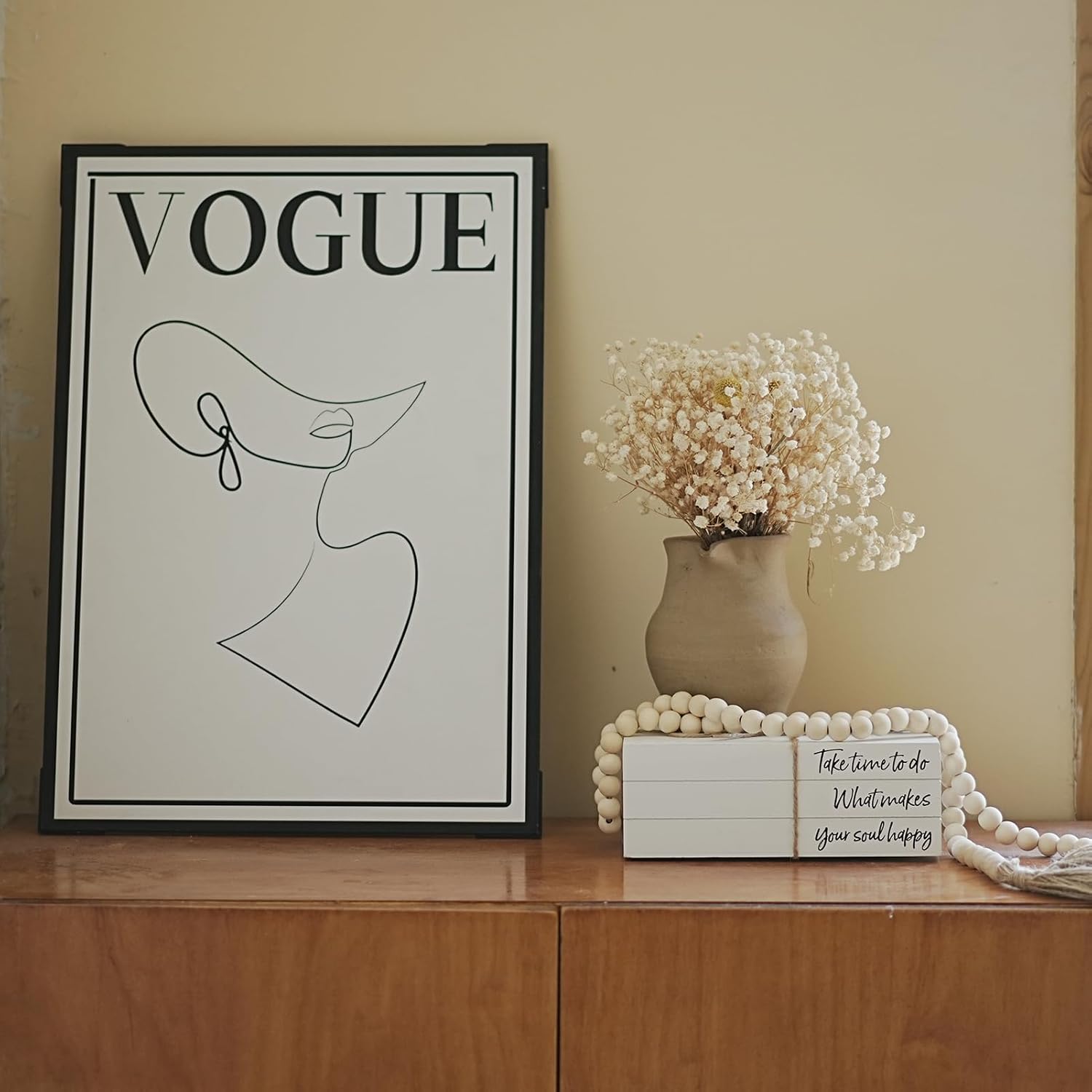 Wooden Faux Book for Decoration / Take Time To Do