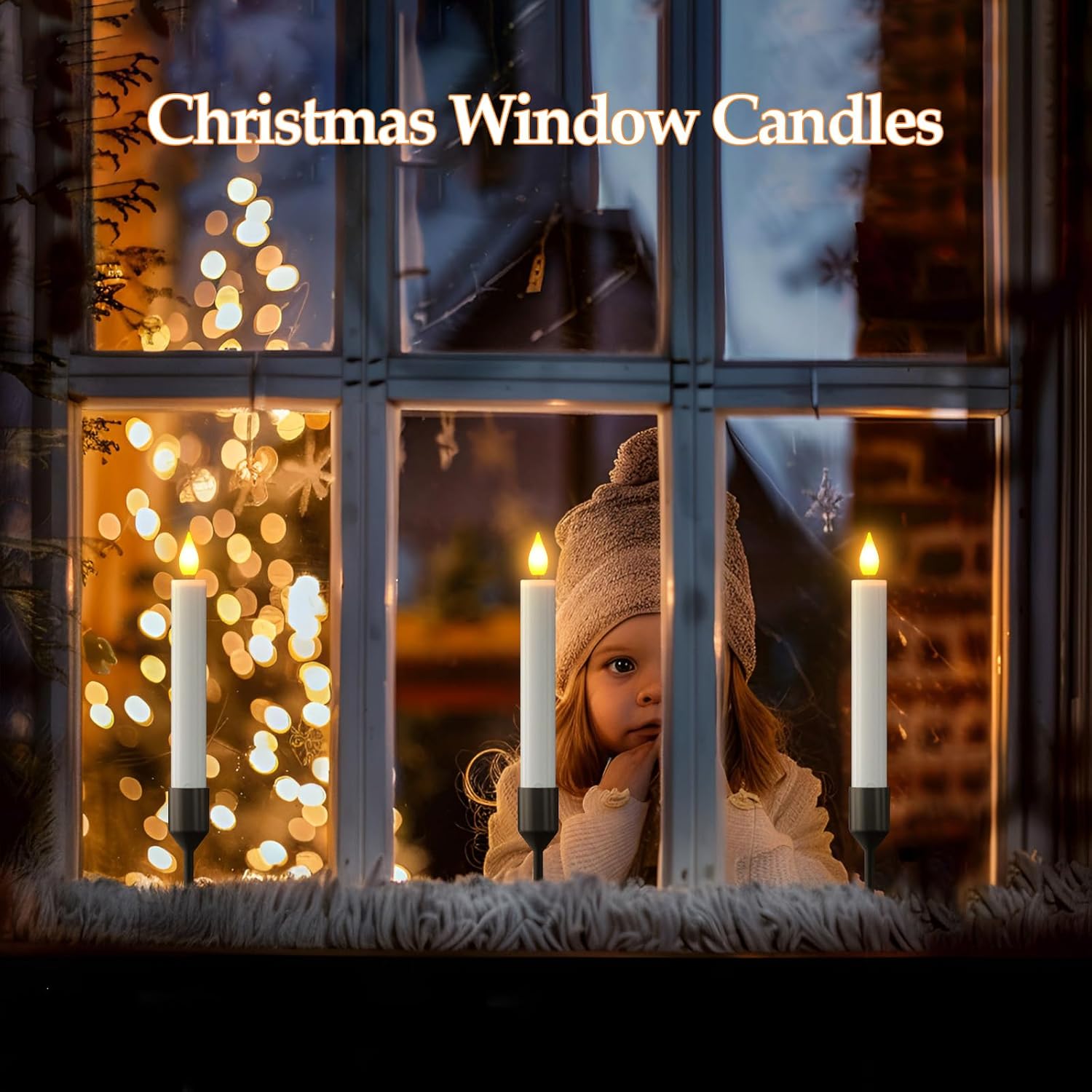 PChero Rechargeable Flameless Taper Candles with Charging Station, 10 Pack | 0.78*6.7, 200H+ Runtime, LED Candles