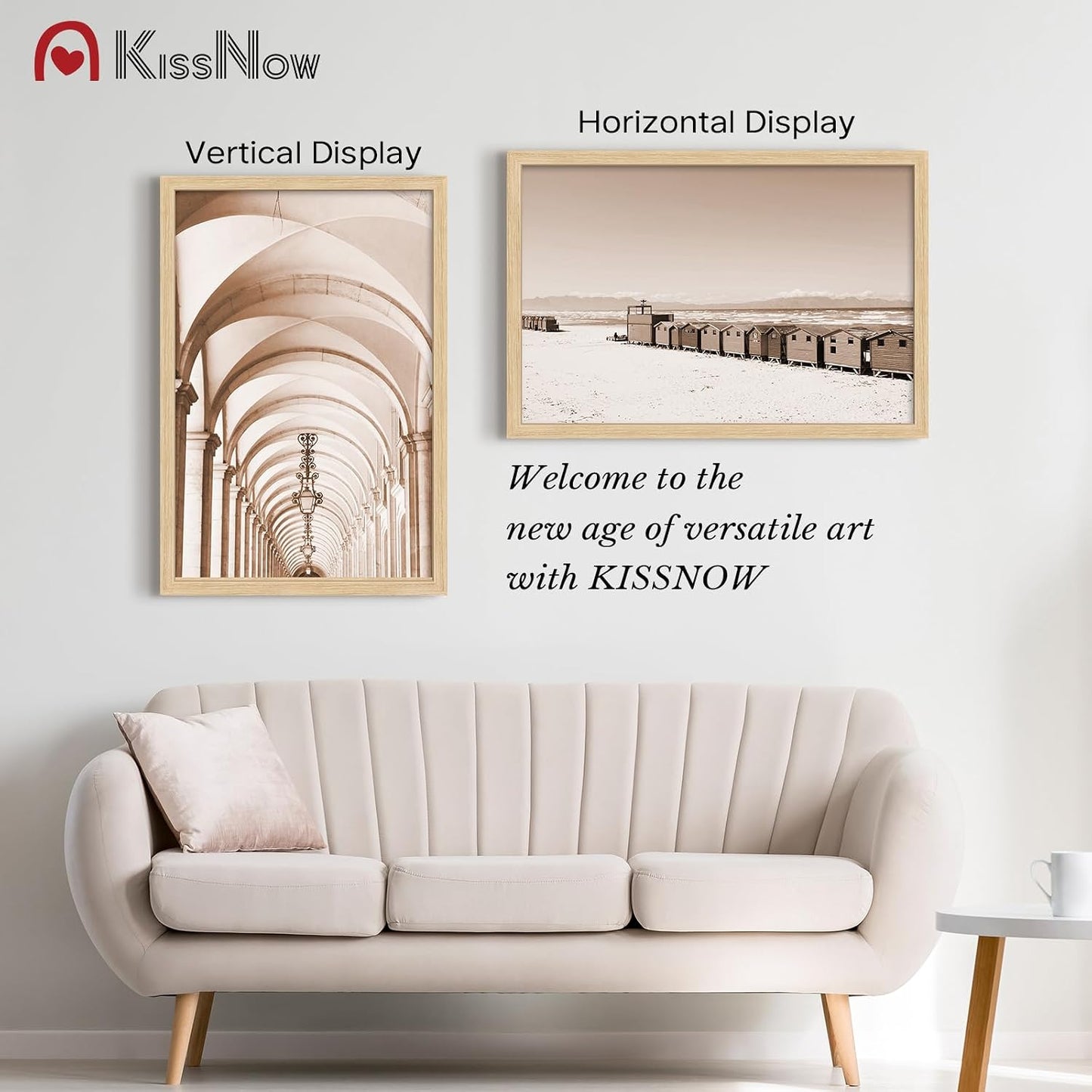 20x30 Poster Frame 4 Pack, Oak Solid Wood, Gallery Wall Hanging | Wall Hanging, Thick & Wide Border, Clear Plexiglass