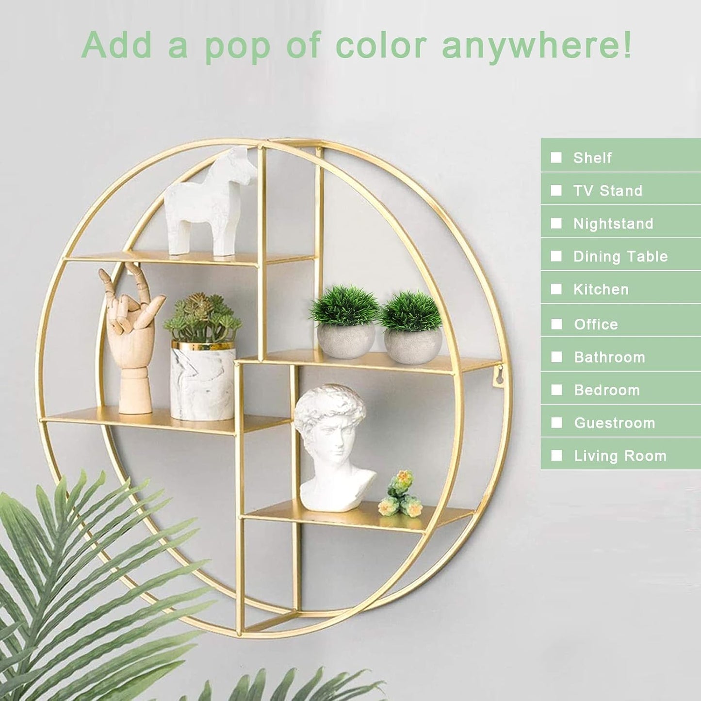 Small Fake Plants / Green / Set of 2