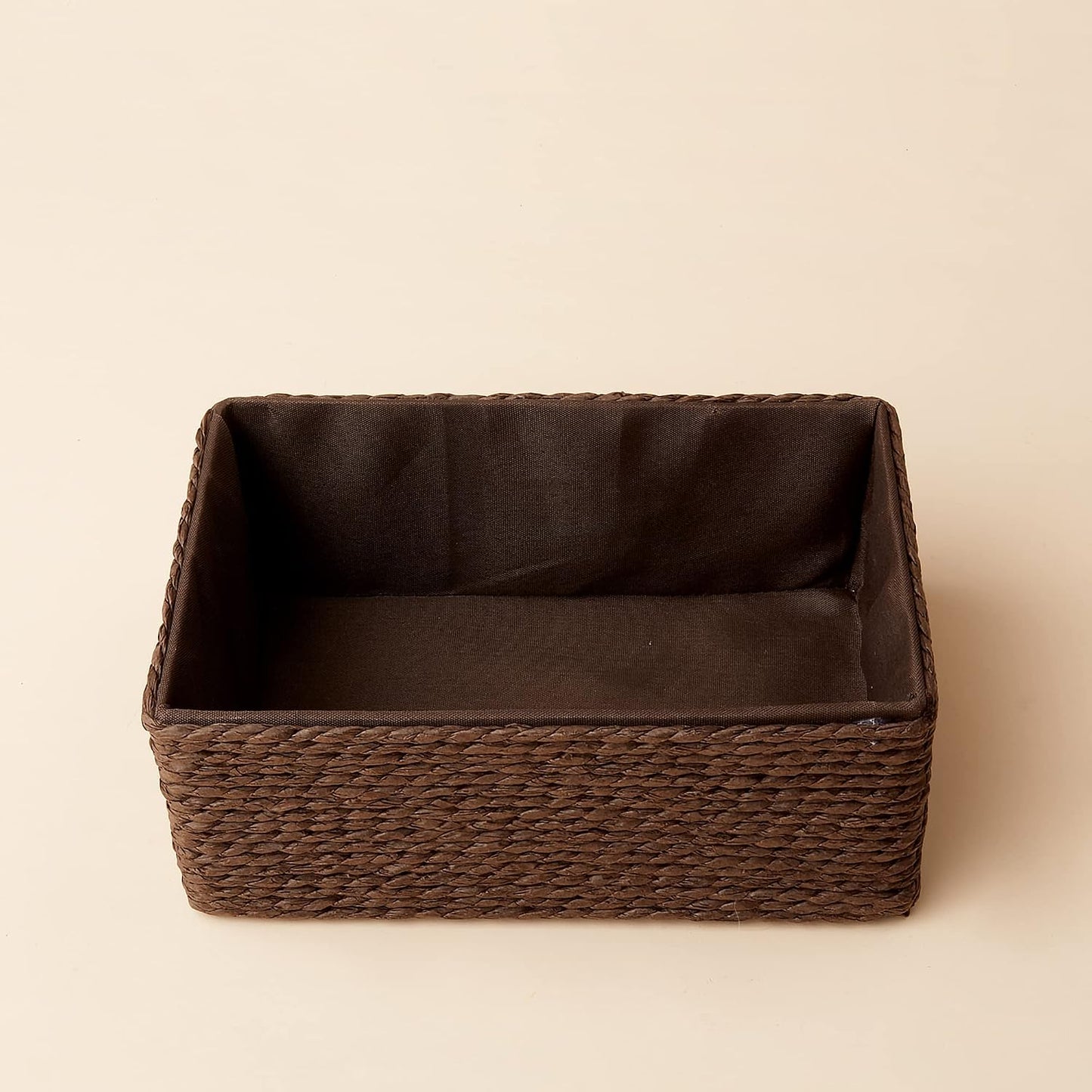 Paper Rope Woven Storage Basket / Brown / Set of 4