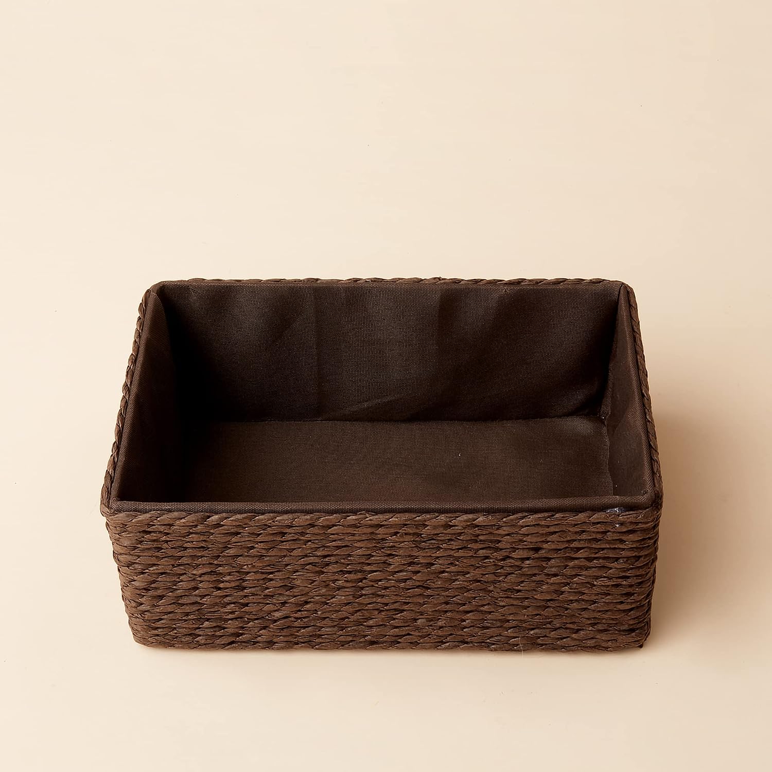 Paper Rope Woven Storage Basket / Brown / Set of 4