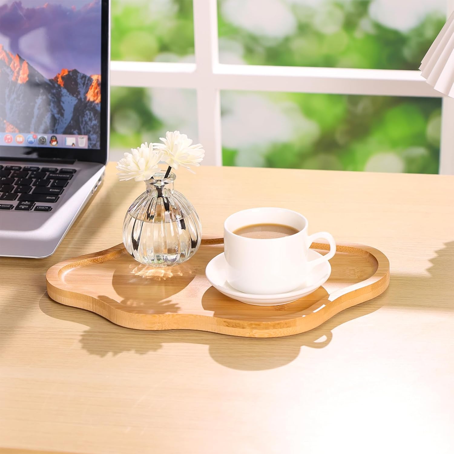 Wooden Trays / Cloud Jewelry Tray Trinket Dish / Wood