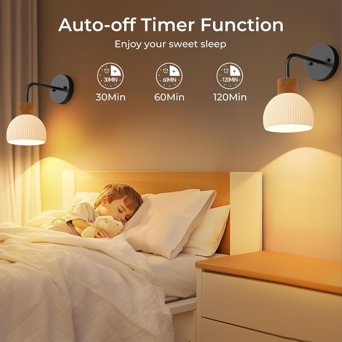 Glass Battery Operated Wall Sconces Set of 2, Rechargeable Wall Lamp with Remote, 12 Colors Dimmable Wireless Sconces