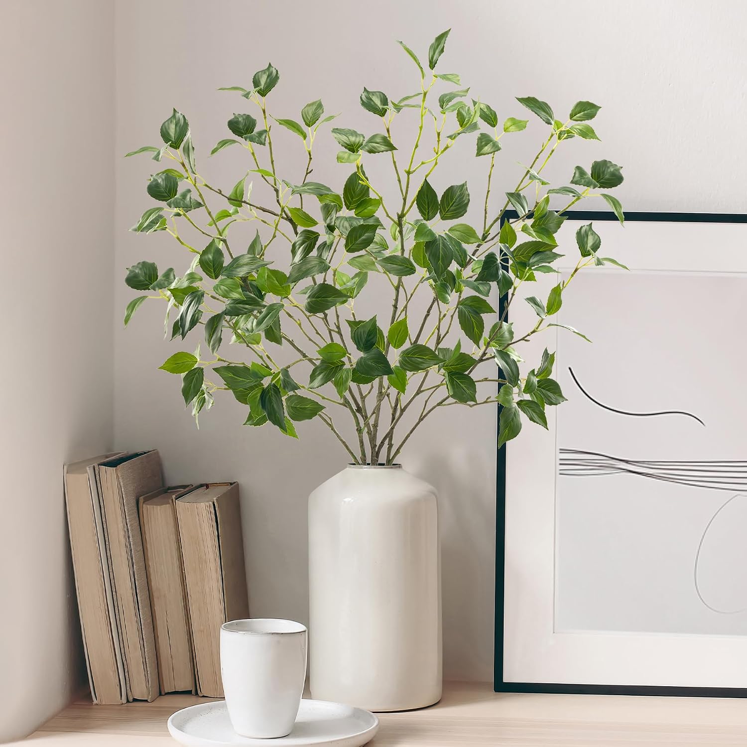 Artificial Plants Greenery Eucalyptus Stems Branches Plant / 32""green / Set of 4