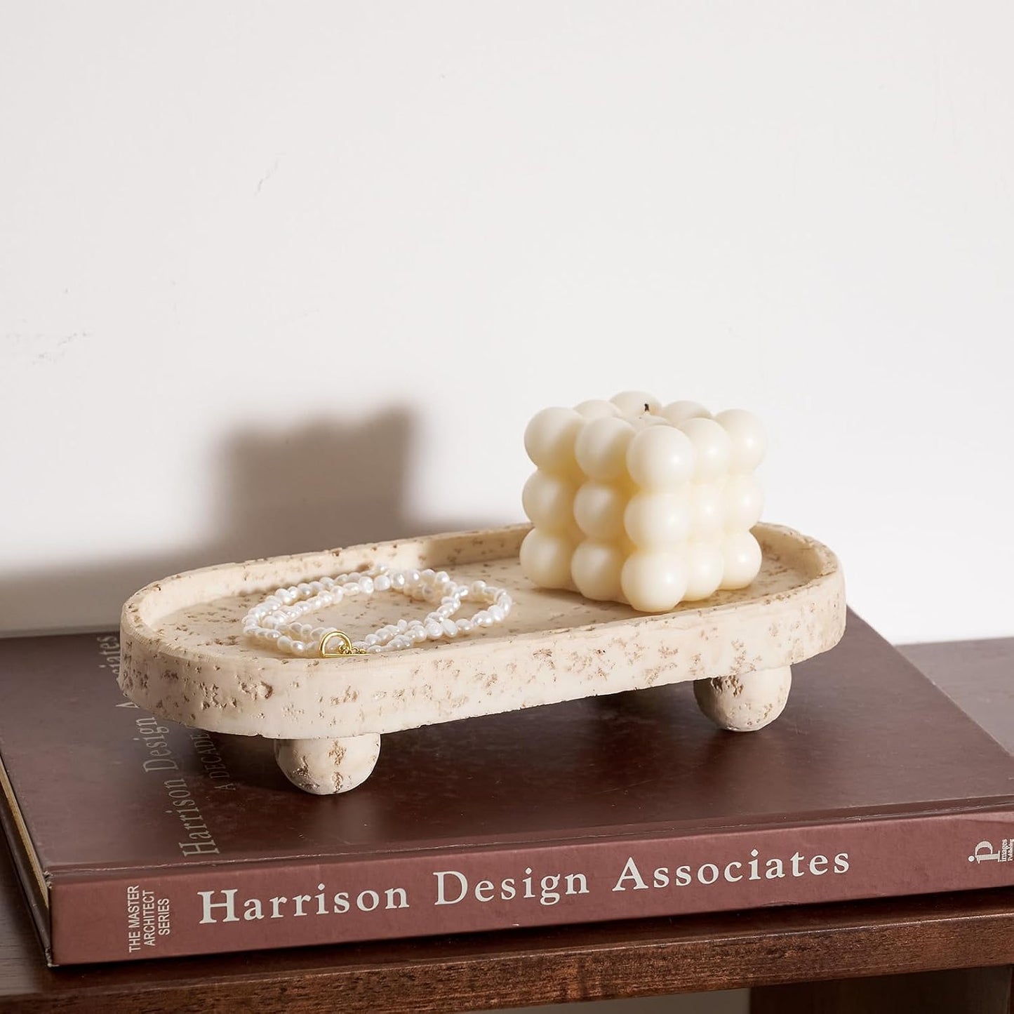 Resin Decorative Tray / 4 Footed