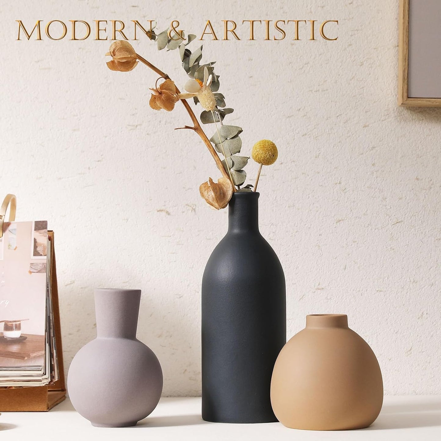 Ceramic Vase / Handcrafted Ceramic Vases / Set B / Set of 3