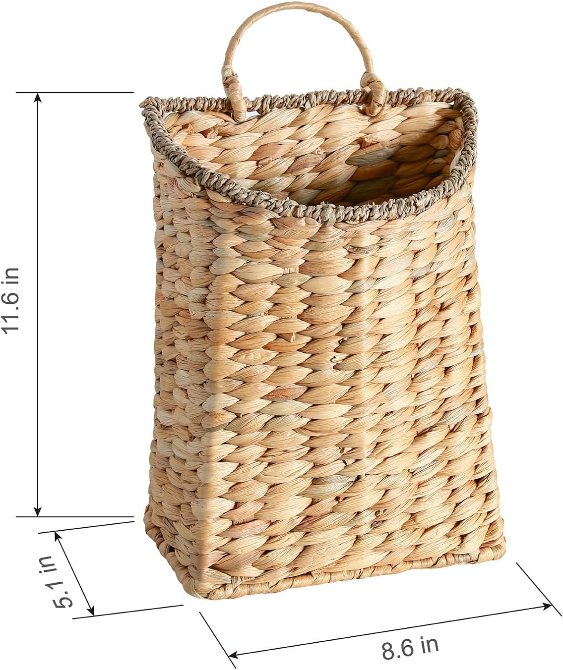 Woven Hanging Wall Basket / Natural