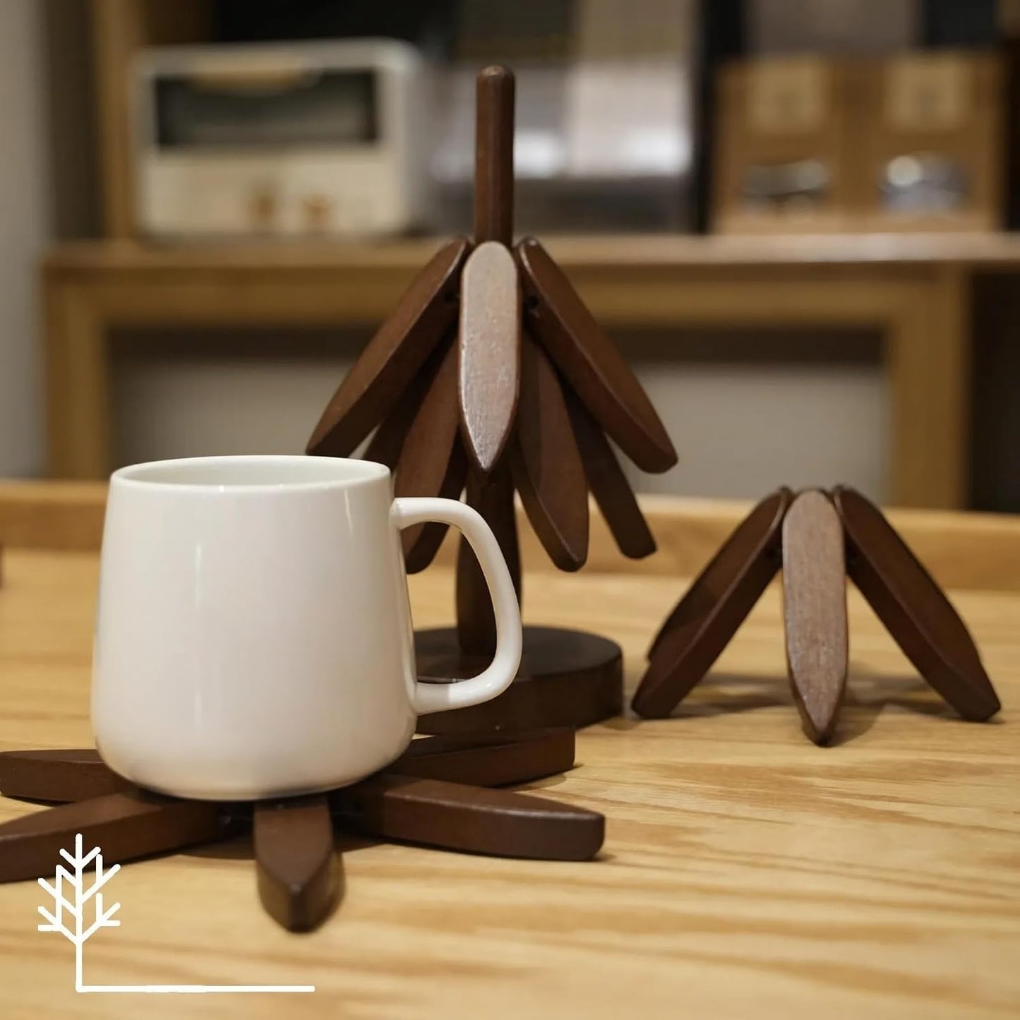 Foldable hot plate holder set for pots