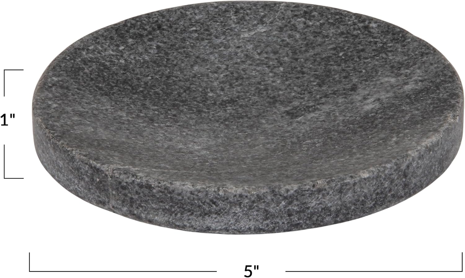 Marble Round Soapdish / Grey