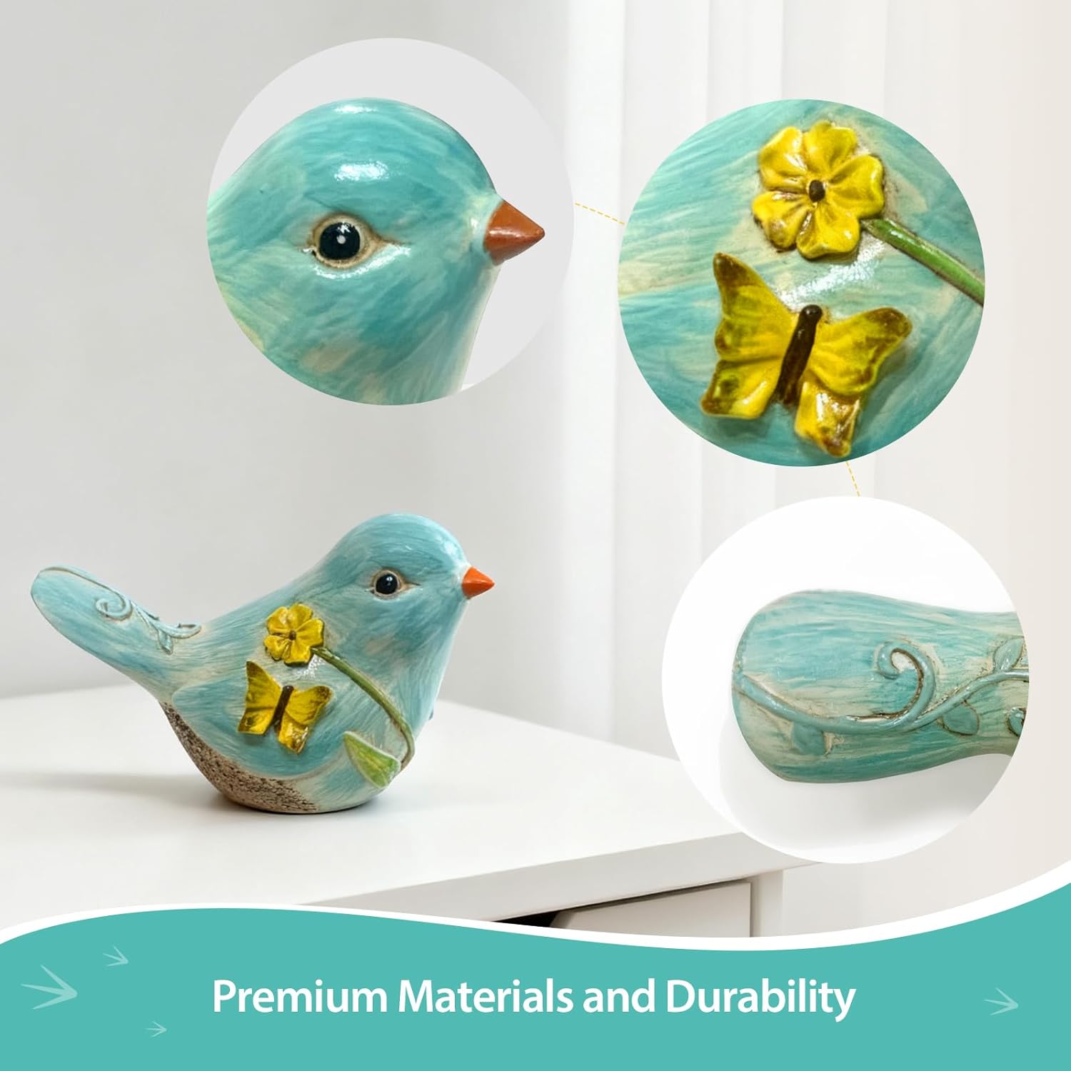 Statues Decorative Objects / Blue / 4.3 Inch