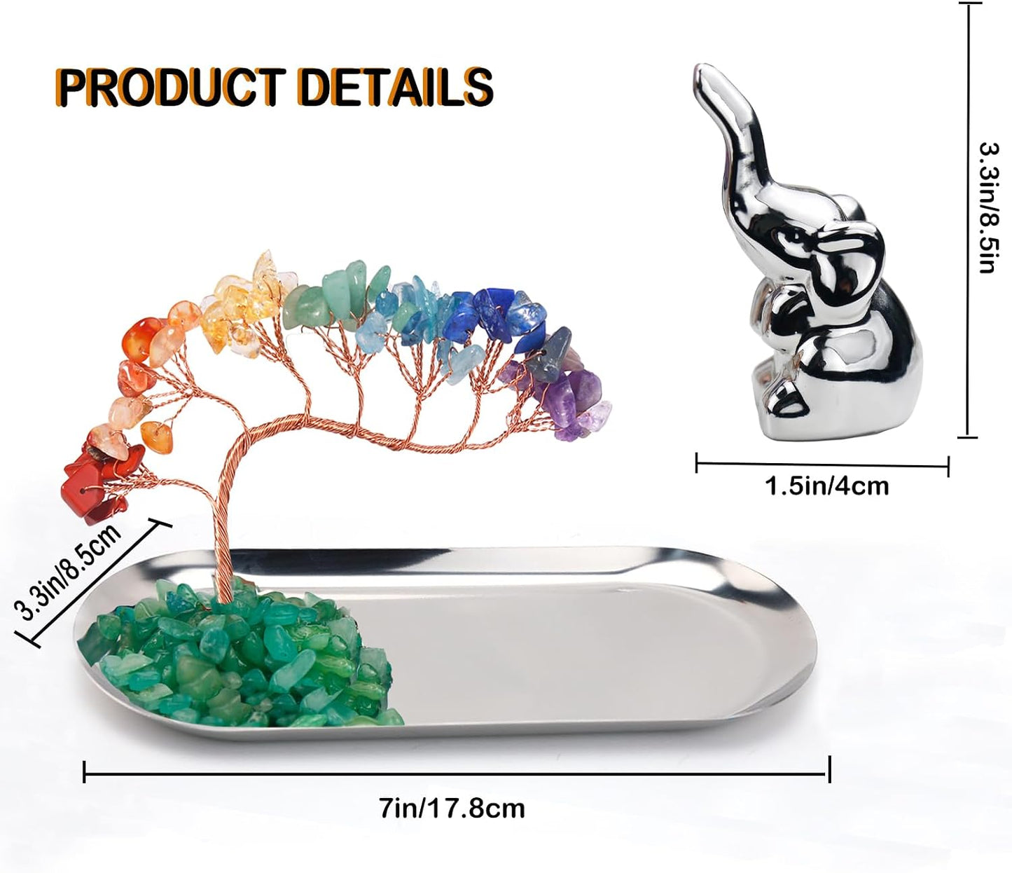 Elephant Ring Holder for Jewelry / Silver Elephant