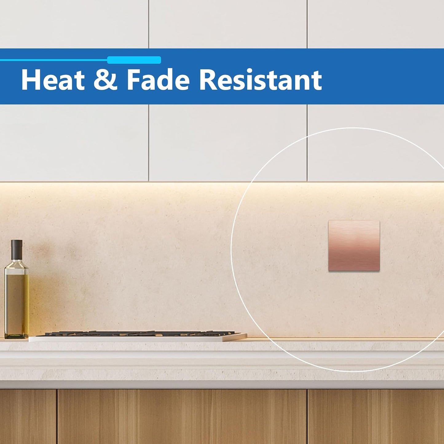 LIDER Double Blank Screwless Metal-Surface Wall Plate, Stainless Steel | Mid-Size 2-Gang 4.88” X 4.92”, Temperature And
