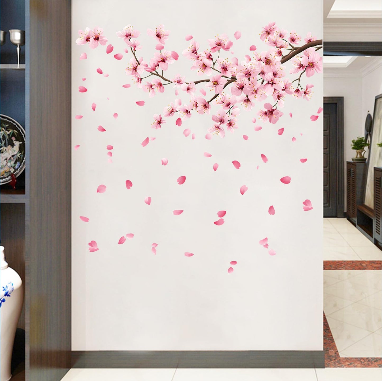 Cherry Blossom Wall Decals Stickers / Set of 35
