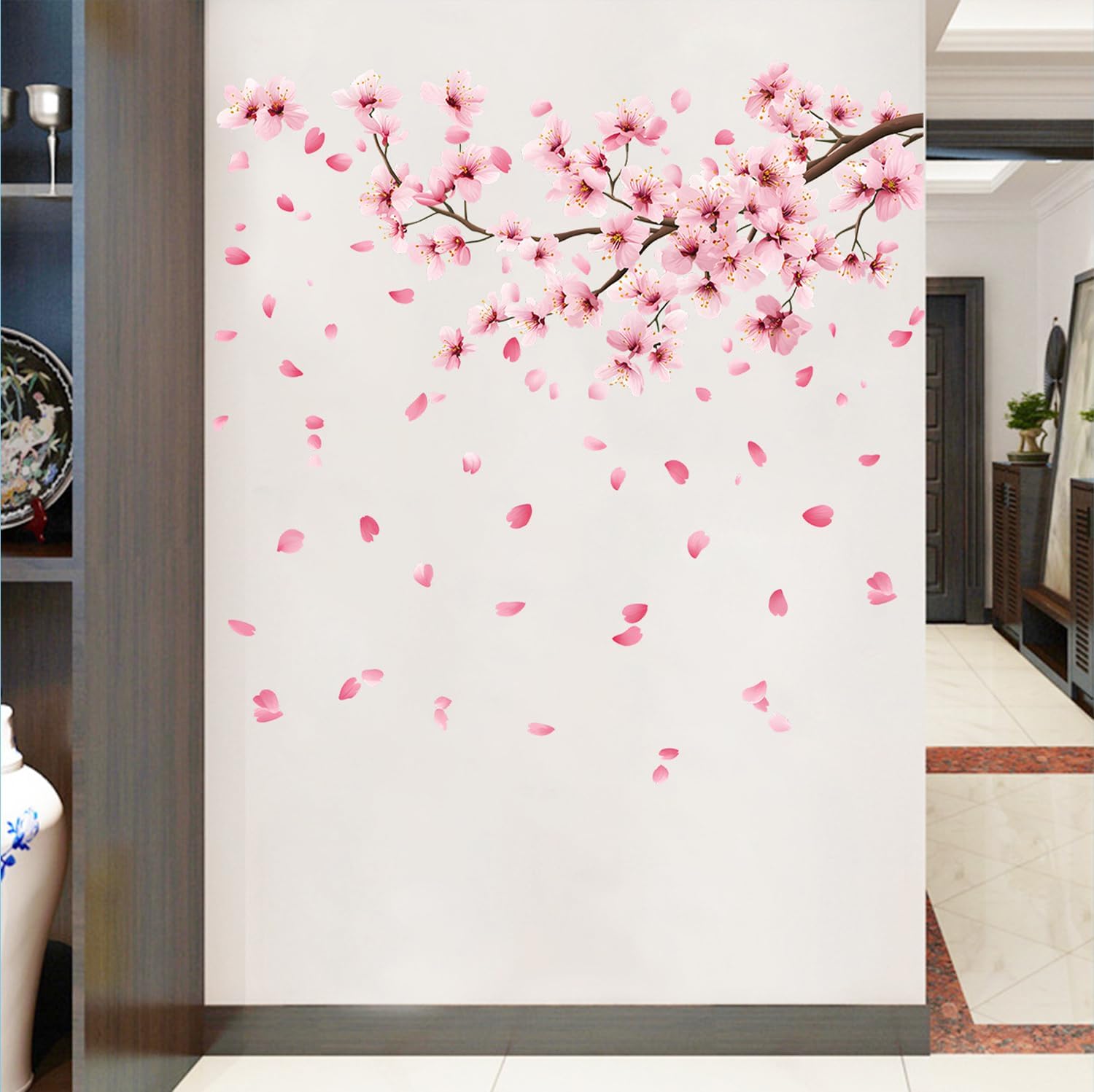 Cherry Blossom Wall Decals Stickers / Set of 35