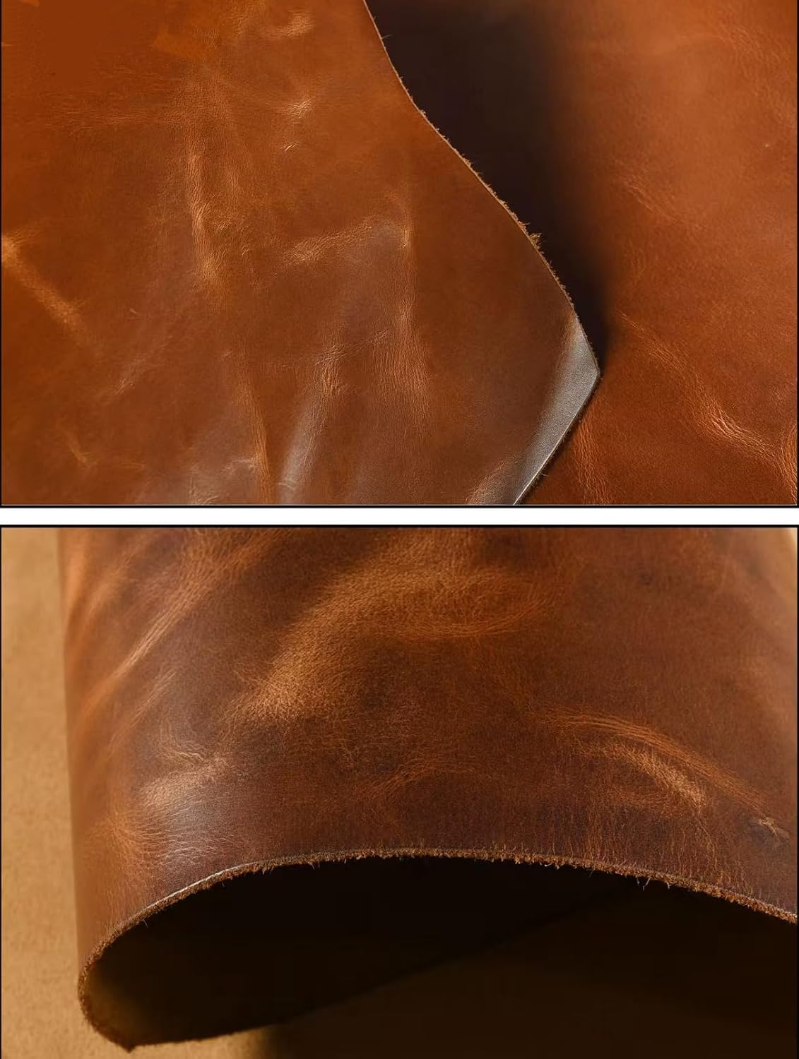Leather Valet Tray Entryway Catchcall Tray Nightstand Organizer / Antique Brown-oil Wax Leather