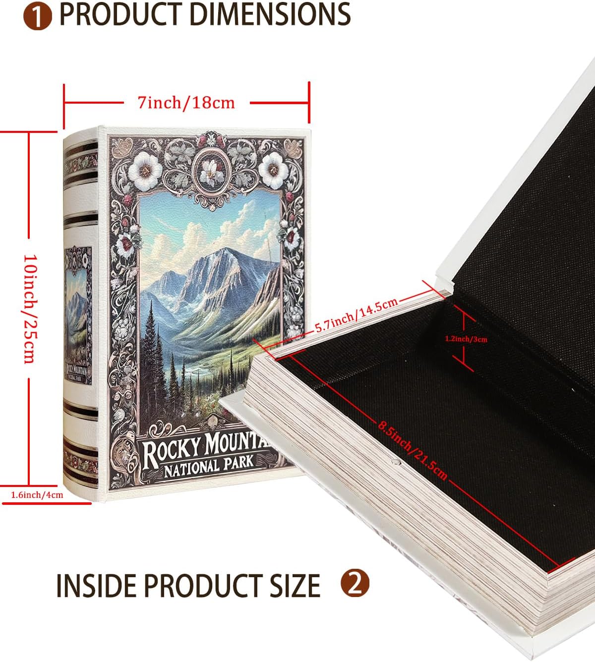 Vintage Faux Book Boxes / Rocky Mountain