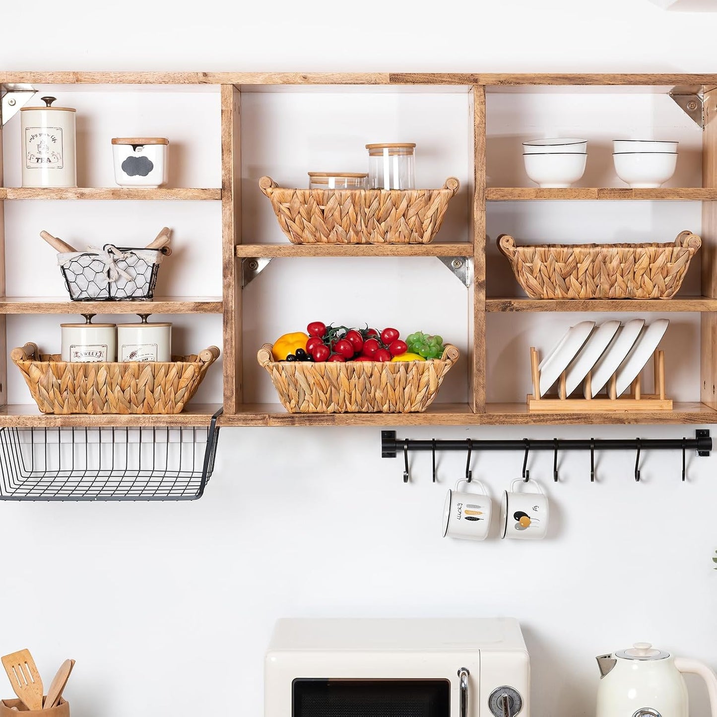 Small Wicker Baskets for Organizing / Natural / Set of 4