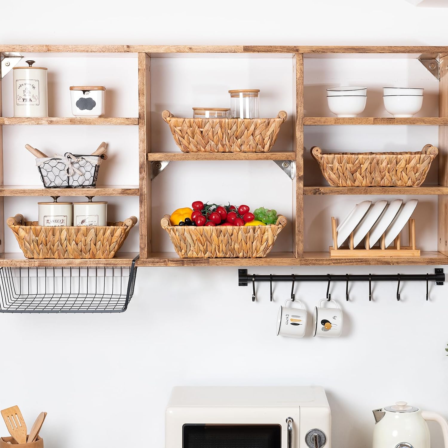 Small Wicker Baskets for Organizing / Natural / Set of 4