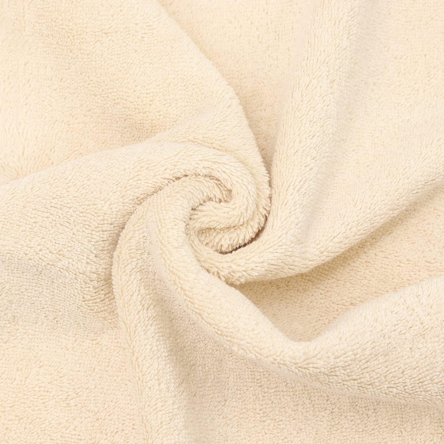 Luxury Hotel & Spa Towel 100% Genuine Turkish Cotton Bath Towels - Beige - Dobby Border - Set of 4