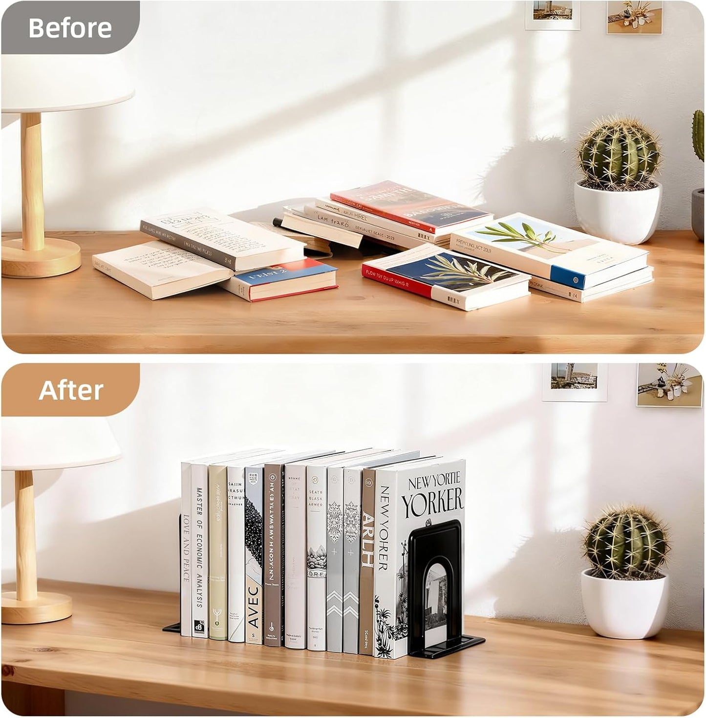 Metal Bookends / Bookends / Set of 24