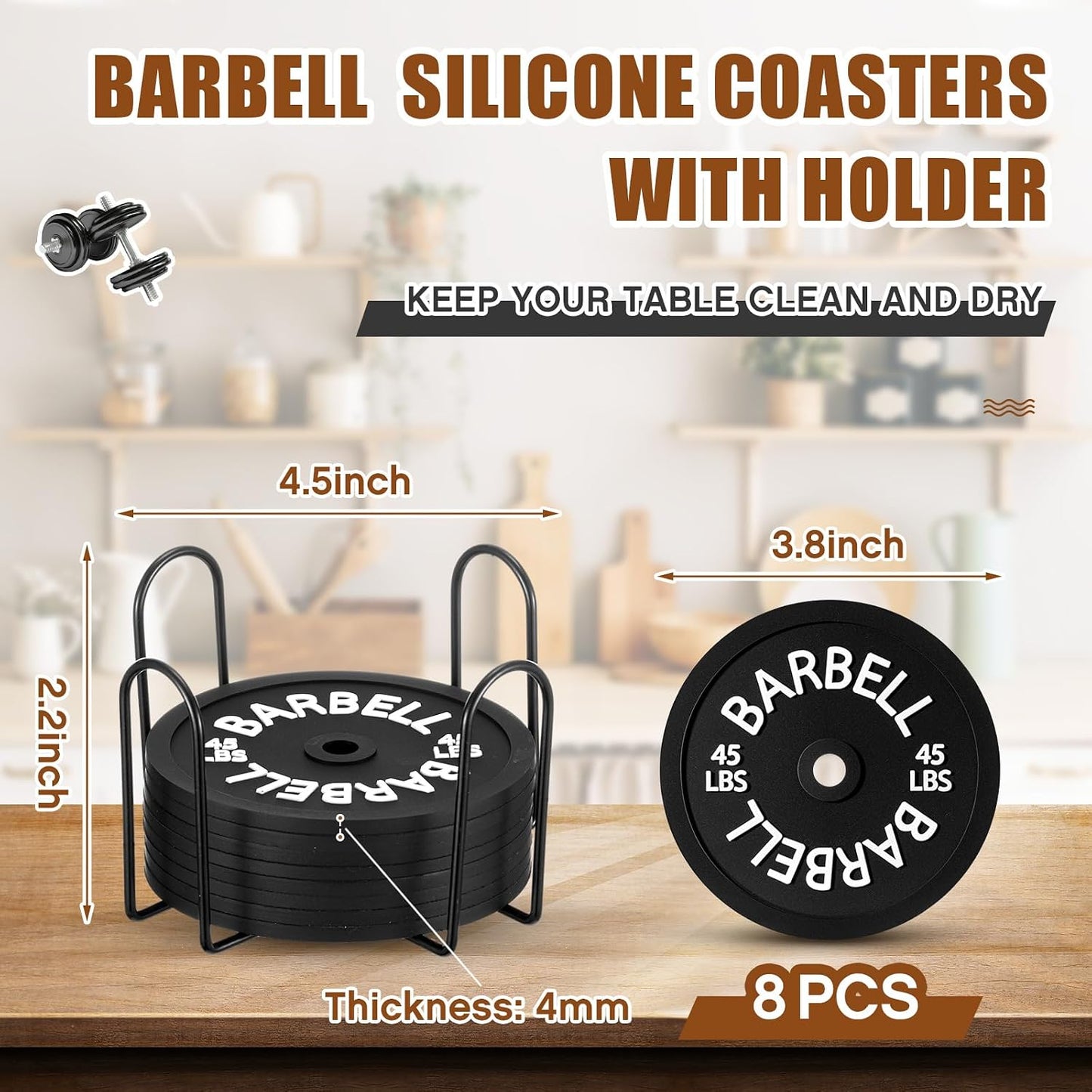 Rack Holder / Black / Set of 8