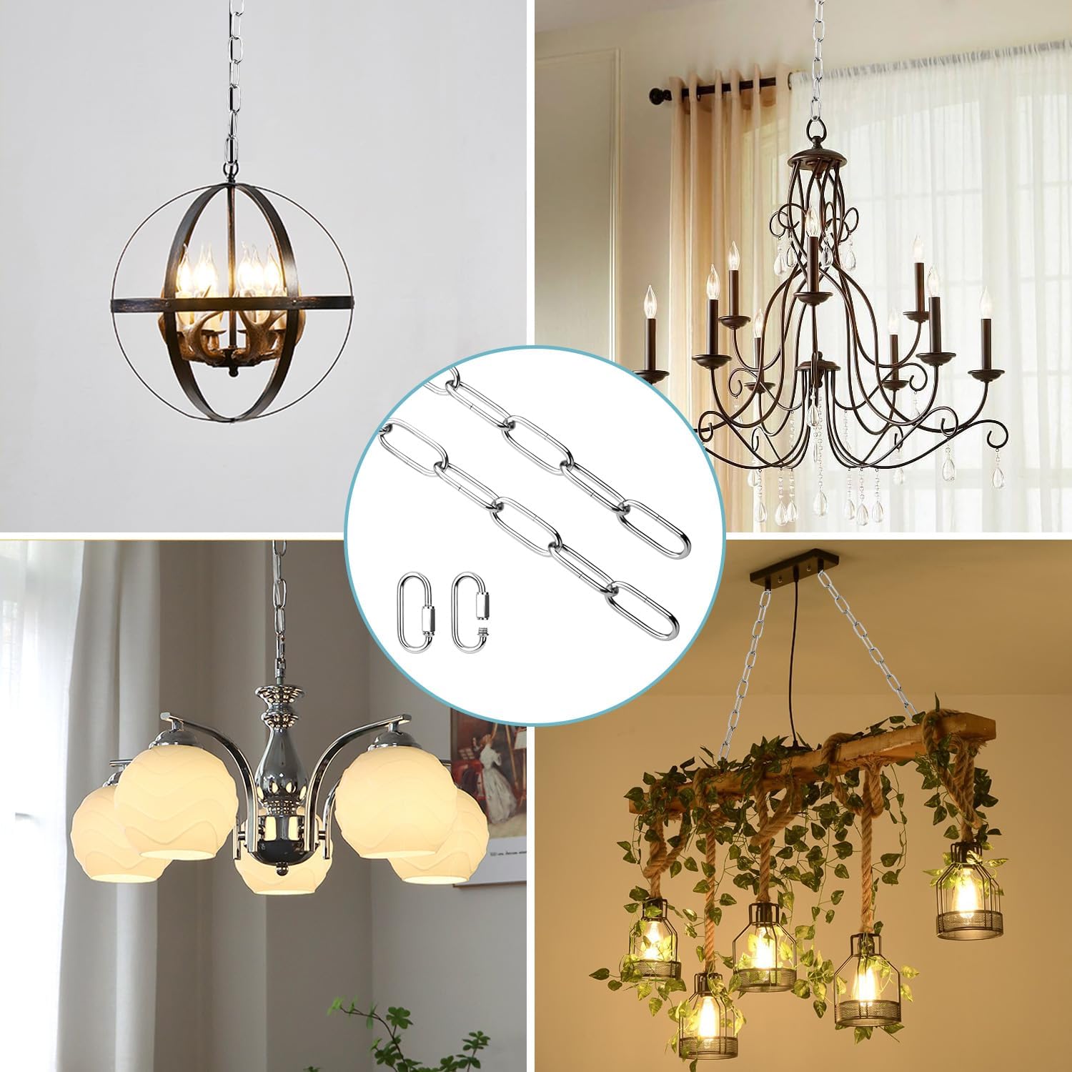 Light Fixture Chain / Chrome
