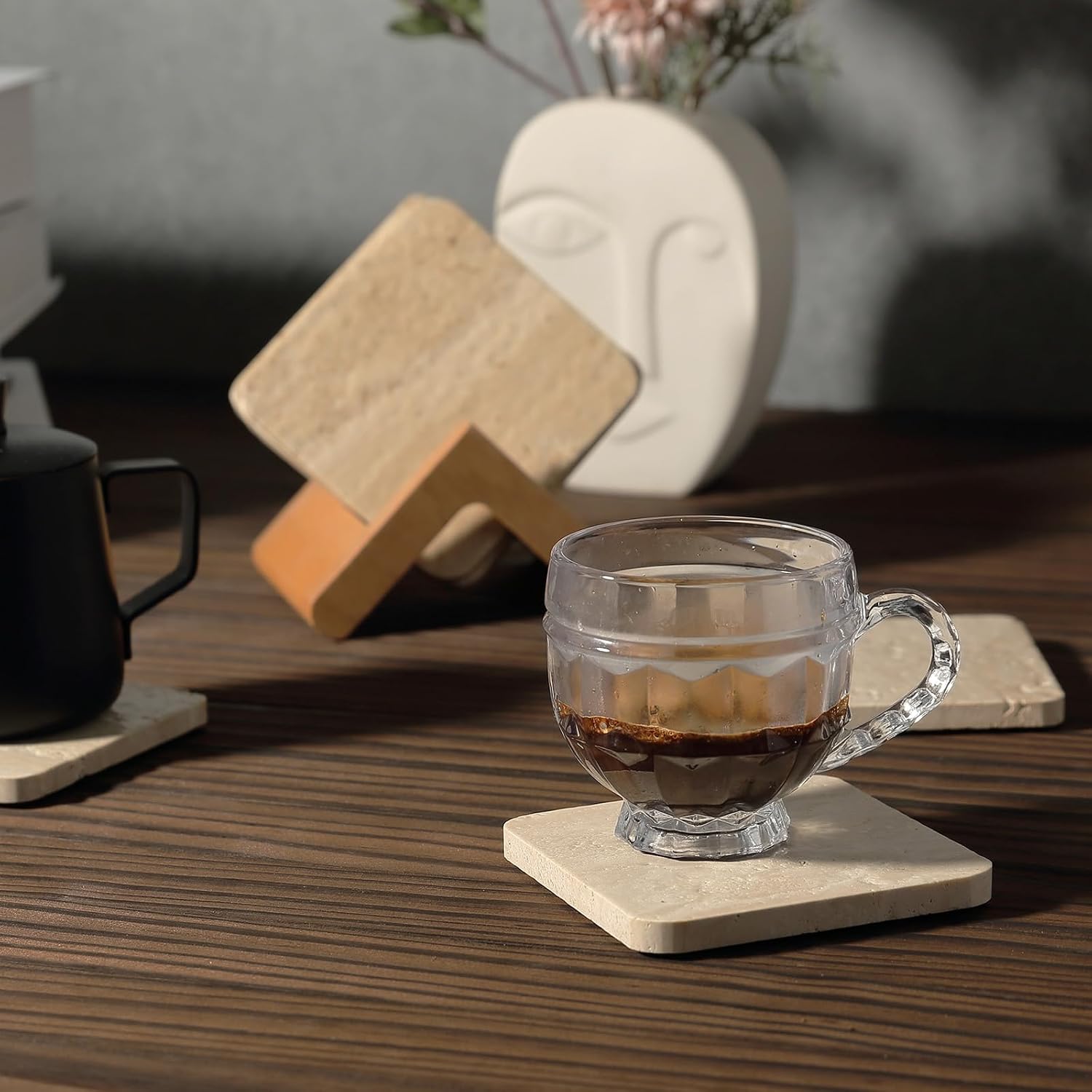 Holder for Drinks / Beige / Set of 5