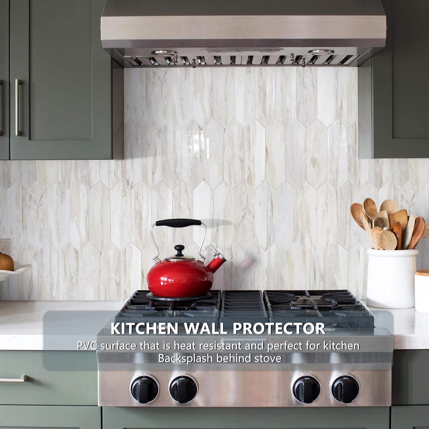 Glossy Wood Marble Grain Backsplash / Glossy Wood Marble Pinkish Grain / 12.8 x 12.8 / Set of 10