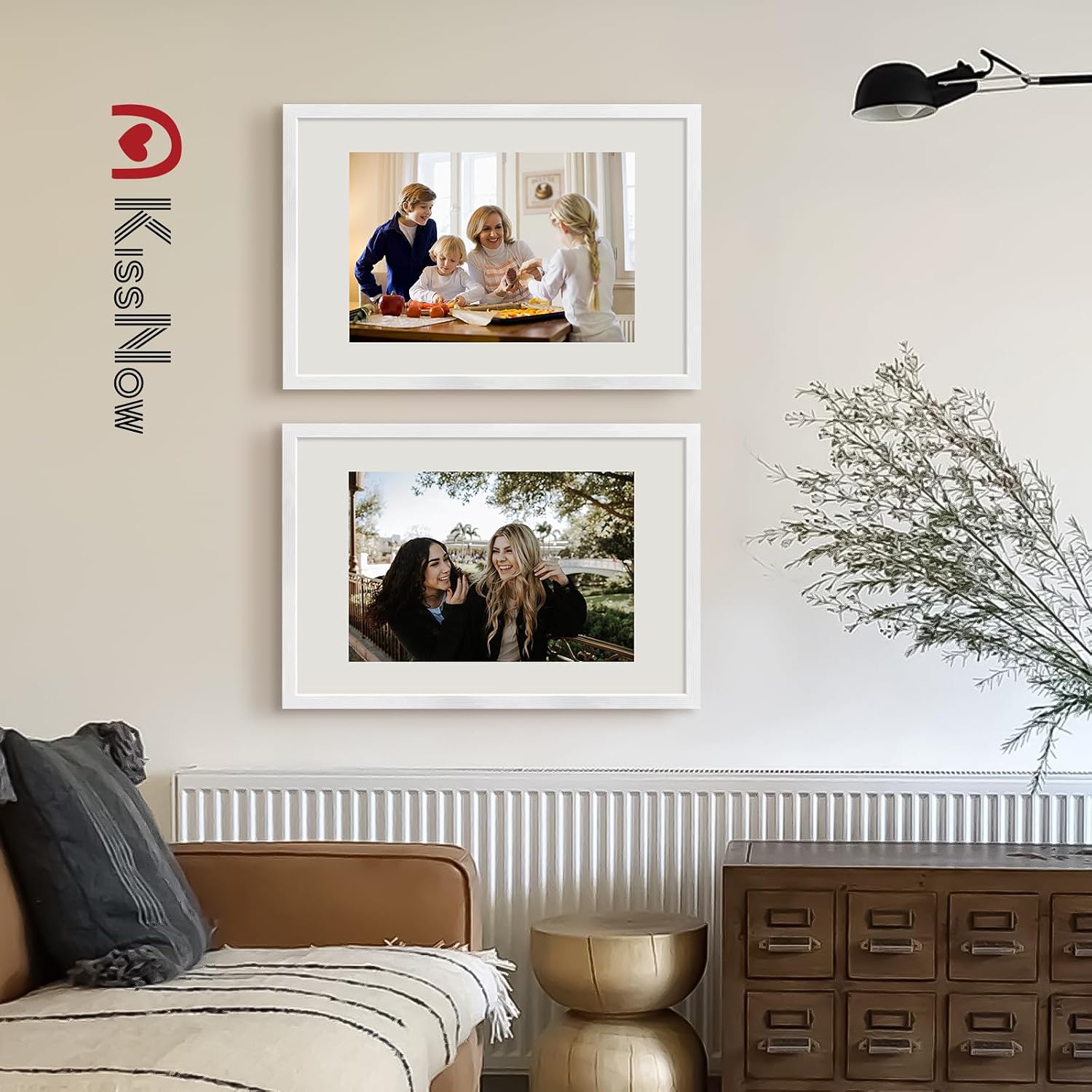 20x30 Poster Frame 4 Pack, White Solid Wood, Gallery Wall Decor | Wall Hanging, Thick & Wide Border, Clear Plexiglass