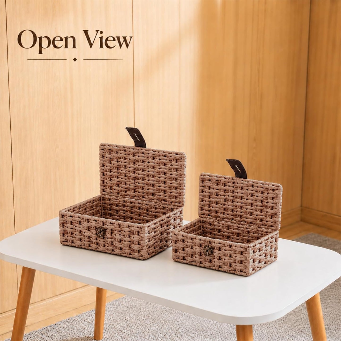 Wicker Storage Baskets / Set of 2