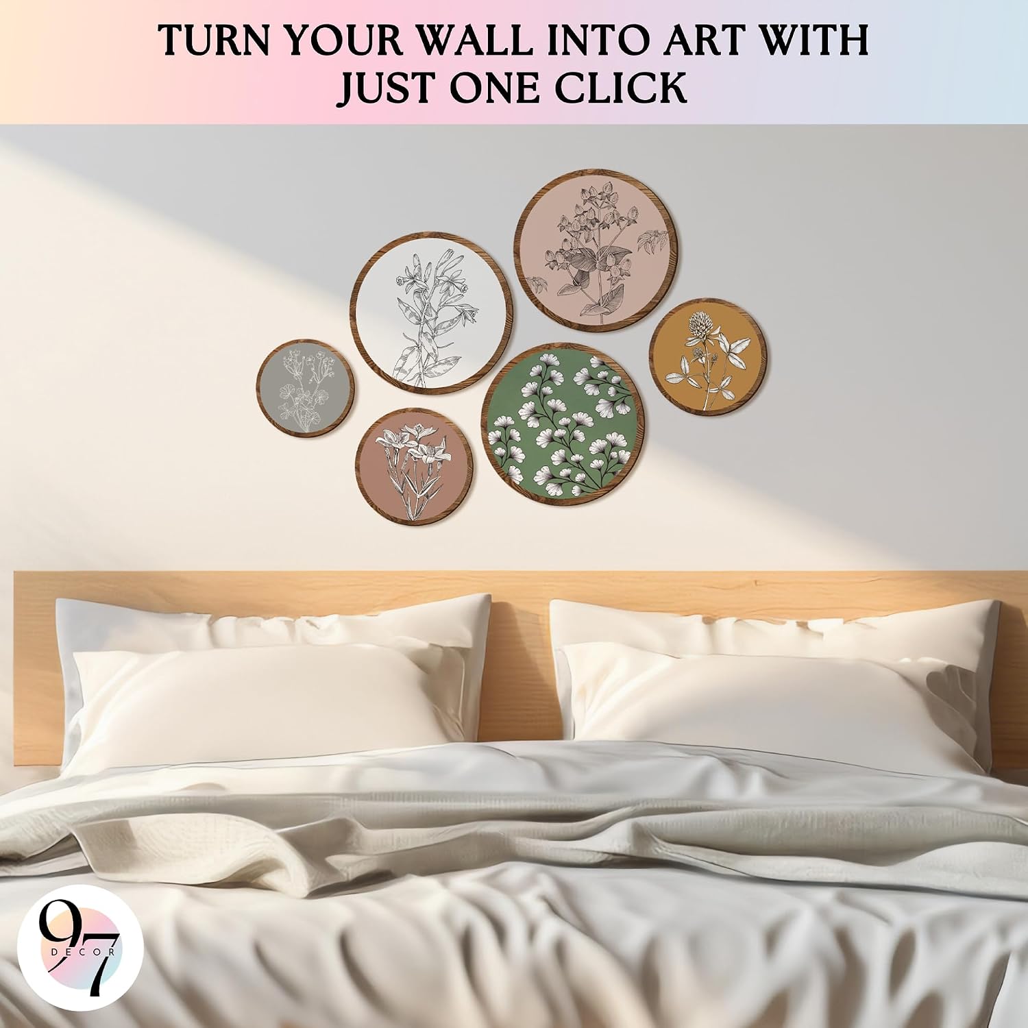 Bohemian Plant Art Wall Decor / Botanical / Set of 6