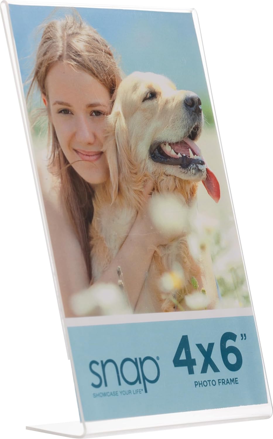Acrylic Self Standing Photo Frames / 4 x 6 / Clear / Set of 12