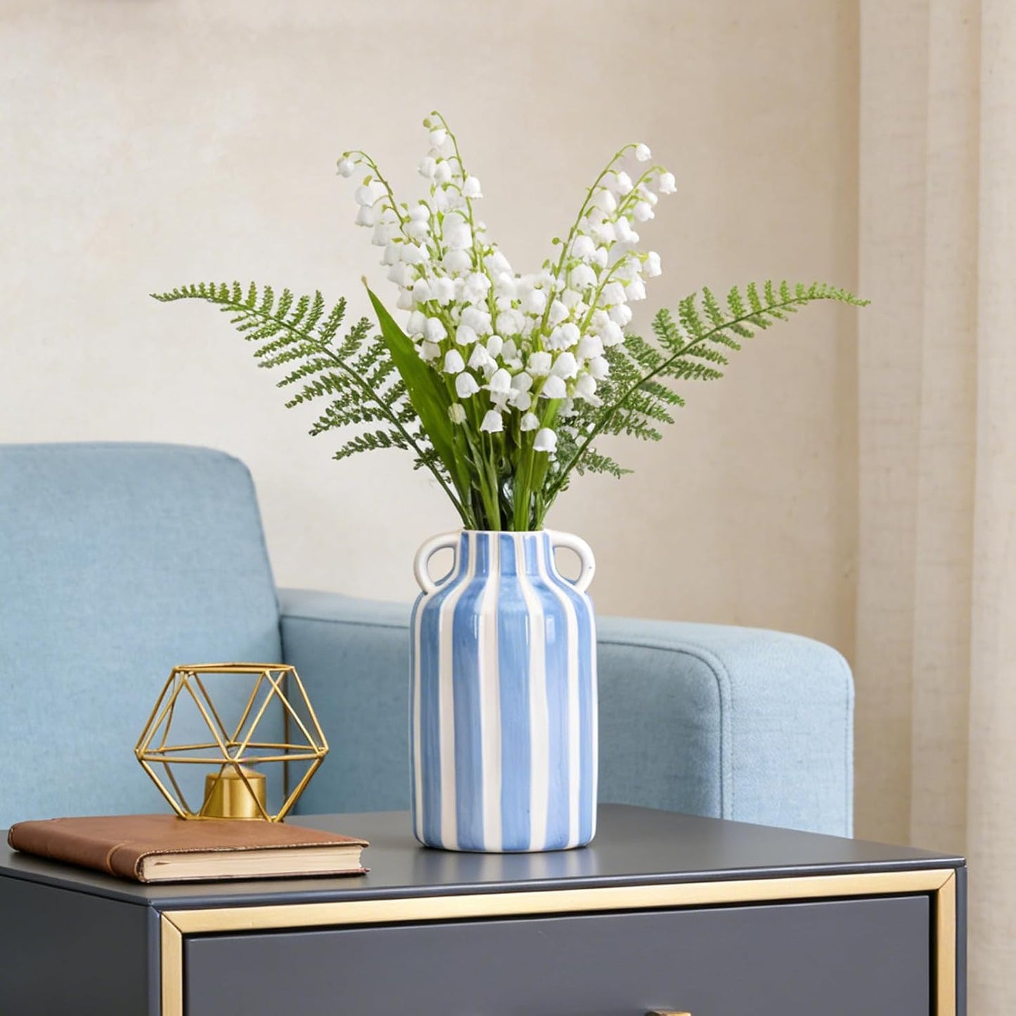 Ceramic Vase / Blue and White
