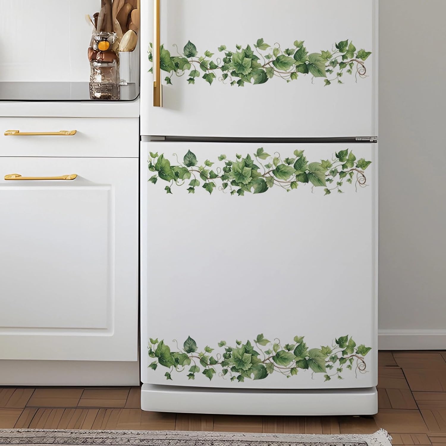 Leafy Vine Wall Stickers / Green / Set of 4