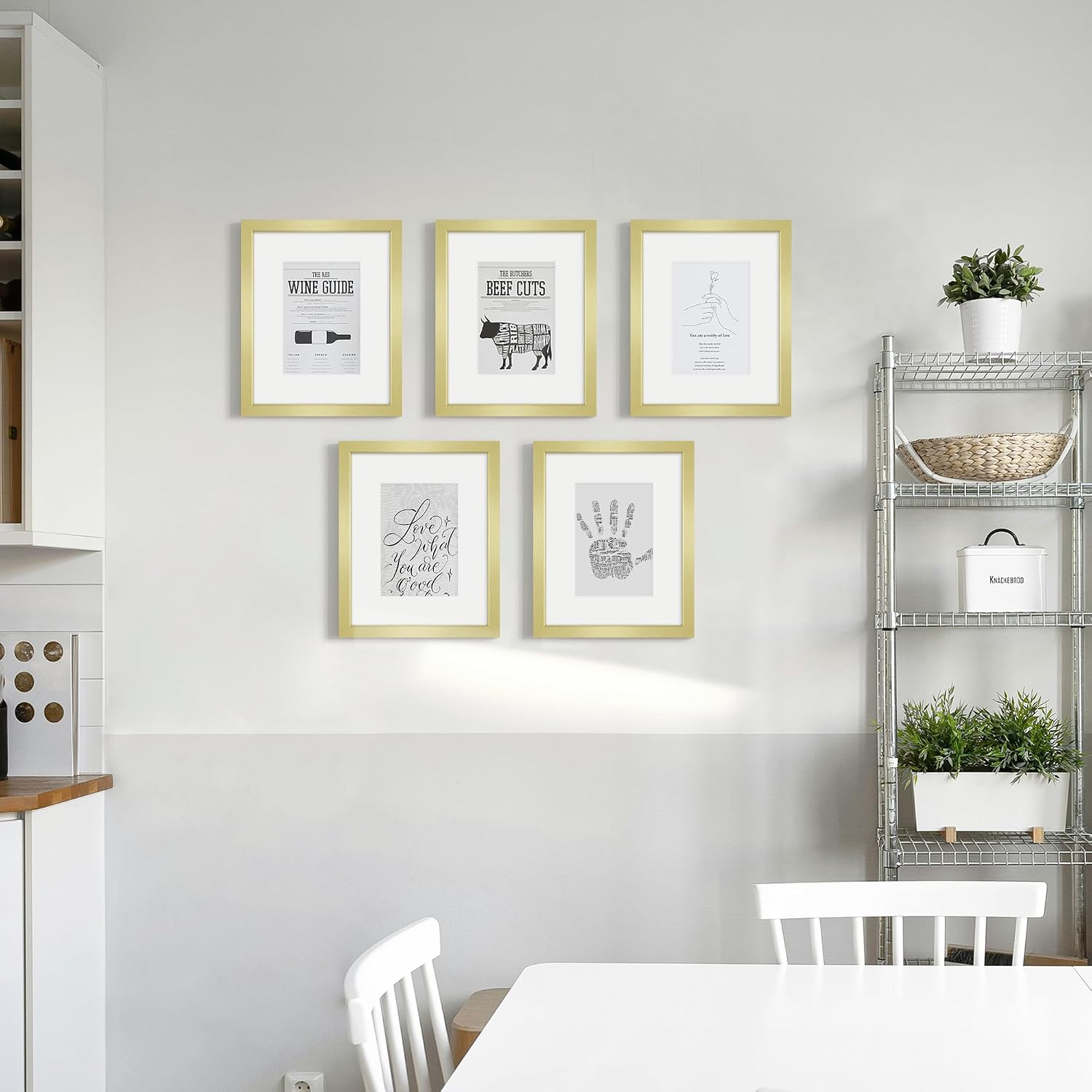 8x10 Picture Frame Sef of 10, Display Pictures 5x7 with Mat or 8 x 10 Without Mat, Photo Frame Collage for Wall Gallery