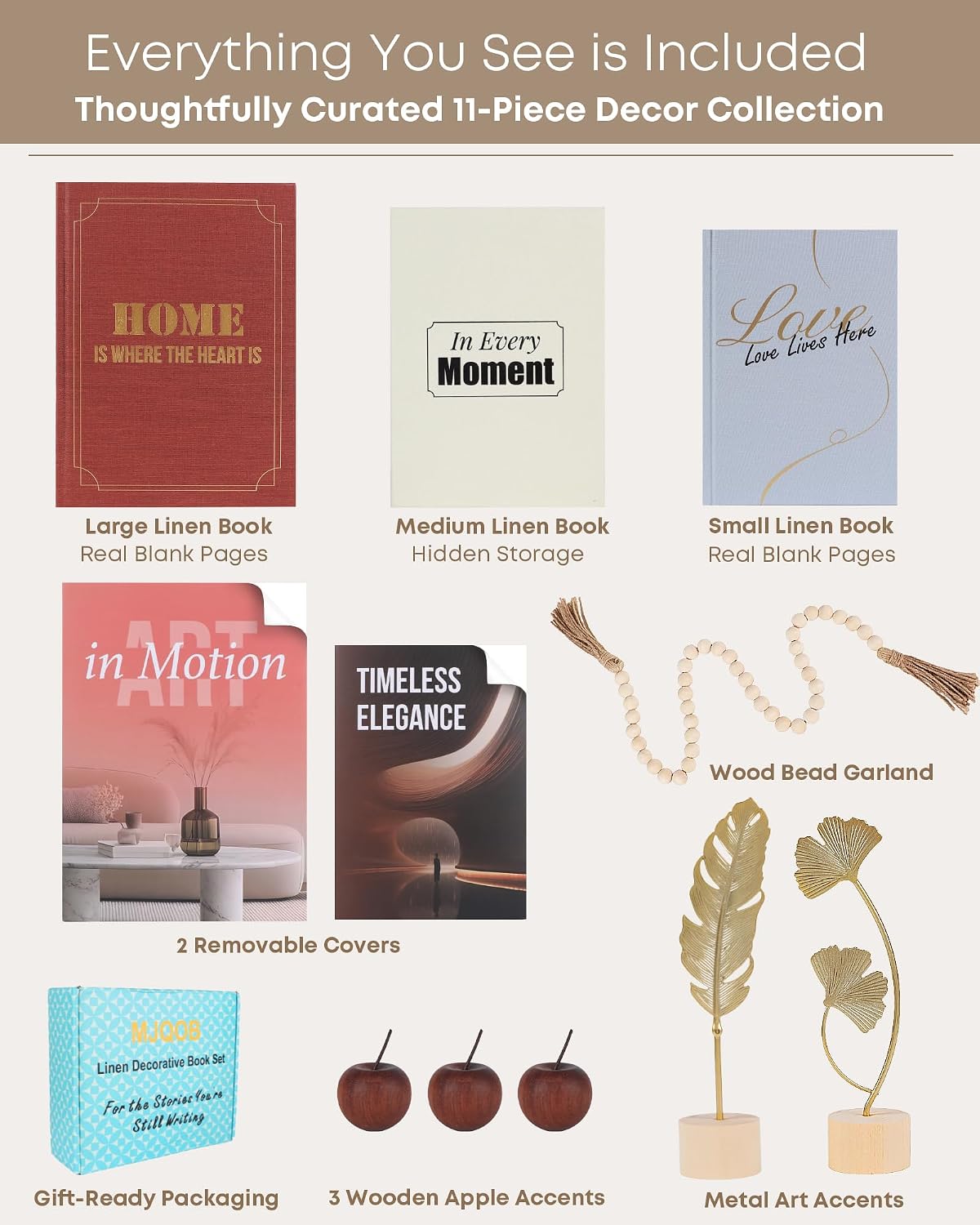 3 Faux Books / Decorative Books