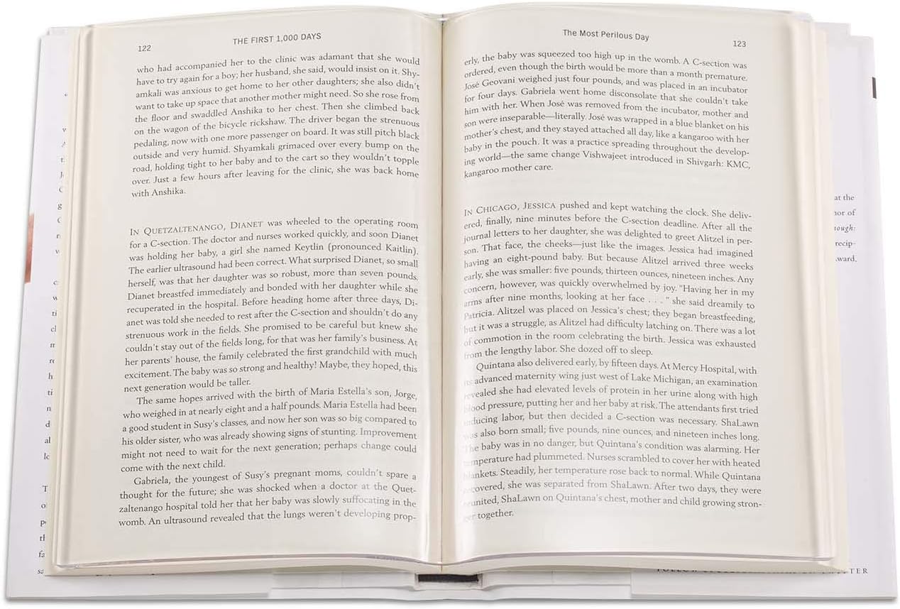 Clear Transparent Bookweight-Bookcover-Pageholder Book Protector (Full/Standard Hardcover Book Size: 12" Wide x 9" Tall)