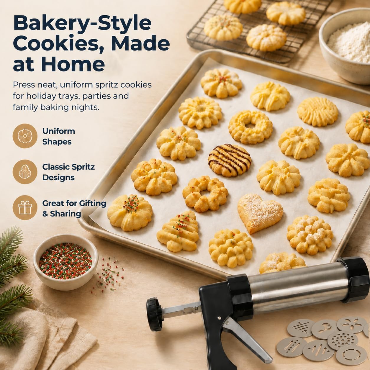 24-piece cookie press set
