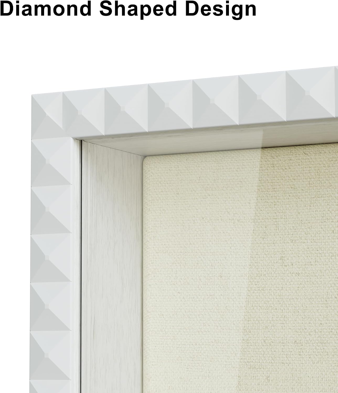 SZQINJI Shadow Box Frame 13x16 Deep Large Memory Box Display Cases, White | Shadow Box, Front Opening Vintage Lock