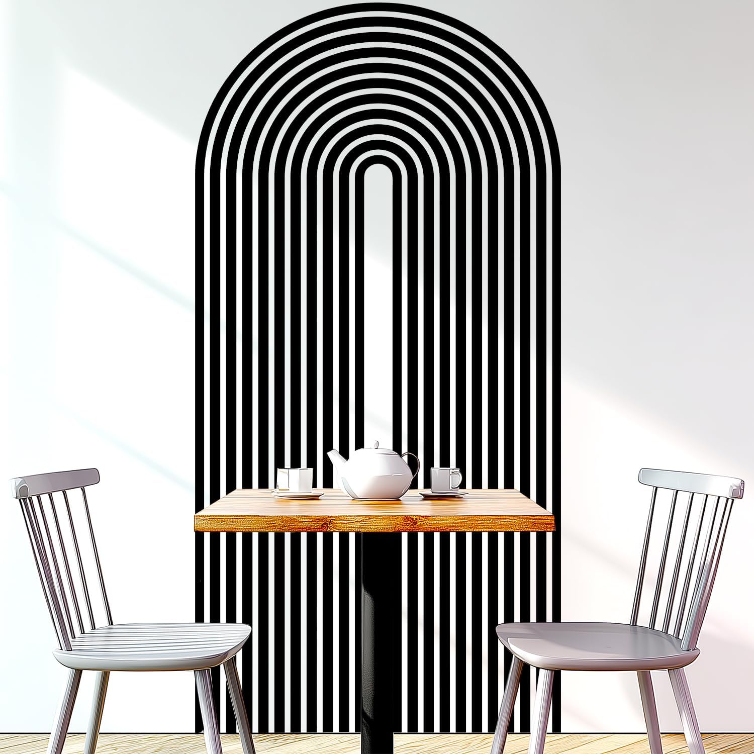 Boho Mid-Century Modern Wall Decals Peel and Stick