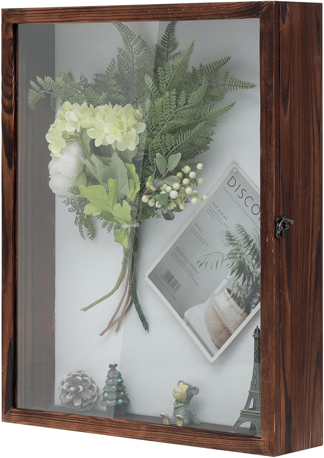 Muzilife 16x20 Large Shadow Box Pine Wood Picture Frame, 3.94 Deep, Brown | FSC-Certified Solid Pine | Tempered Glass