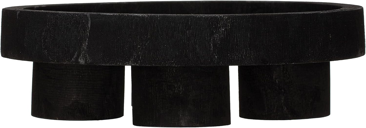 Paulownia Wood Pedestal Tray