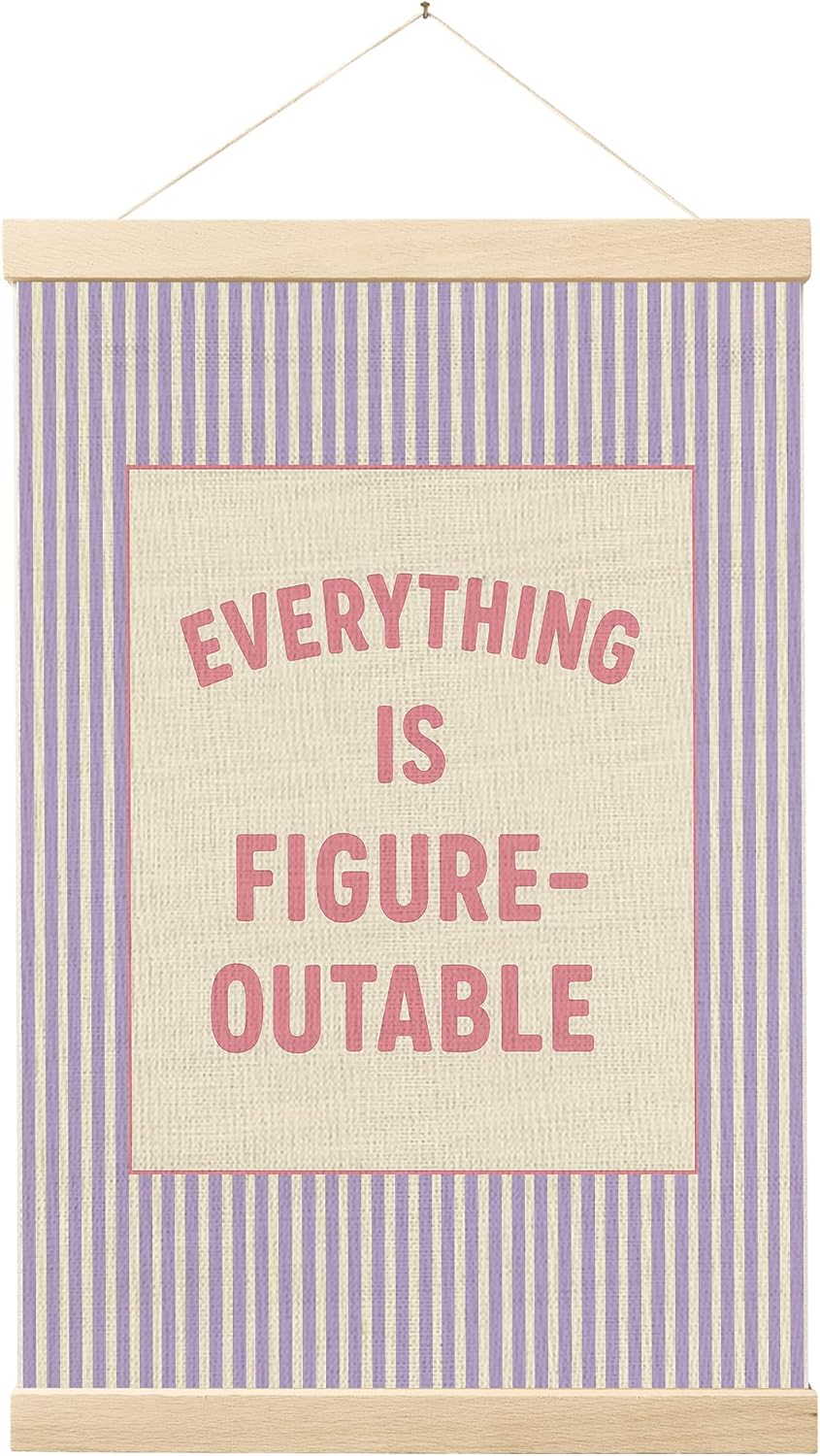 FGFK Positive Affirmations Wall Art Poster Hanger Frame 16x24 Inch